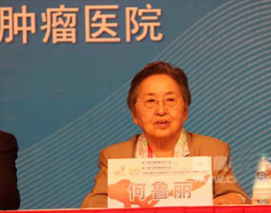 何鲁丽在大会现场